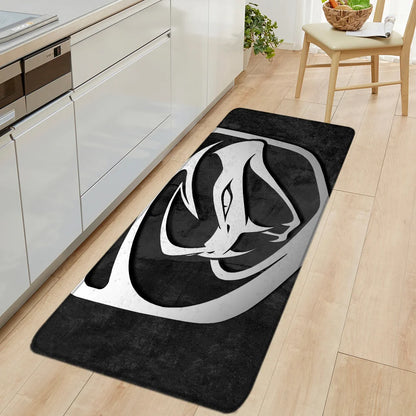 Christmas Kitchen Mats Entrance Doormat Decor Winter Xmas Hallway Balcony Rugs Bath Non-slip Foot Pad Christmas Decorations
