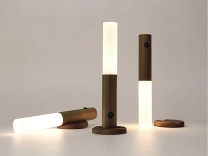 LED Night Light Magnetic Wall Lamp Kitchen Cabinet Closet Light Home Staircase Bedroom Table Move Lamp Bedside Lighting