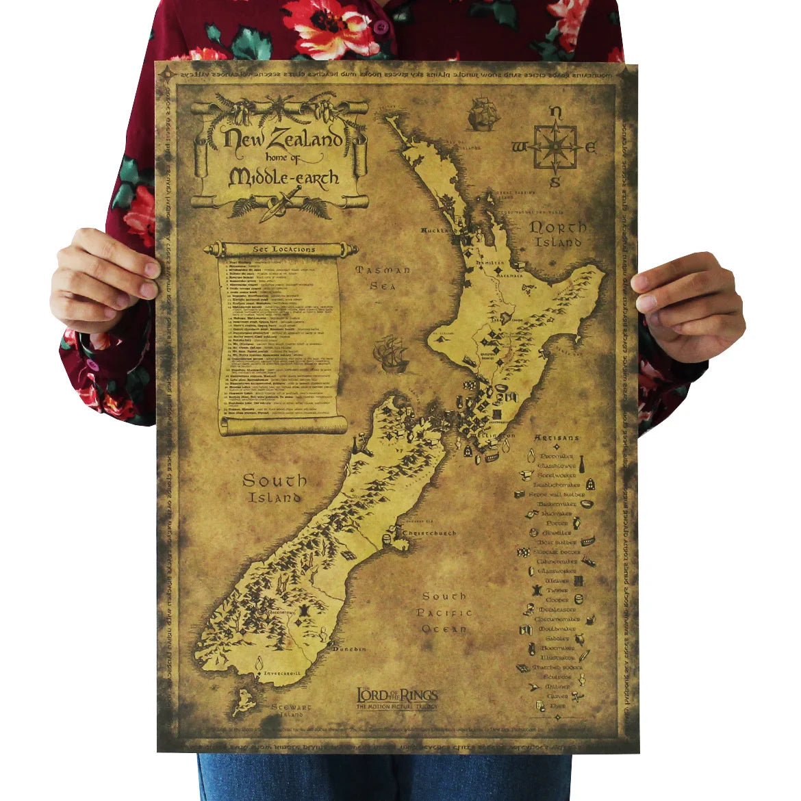 Vintage Mix Order Ancient Old City World Maps Middle Earth Map Moon Poster Retro Kraft Paper Home Decor Wall Sticker