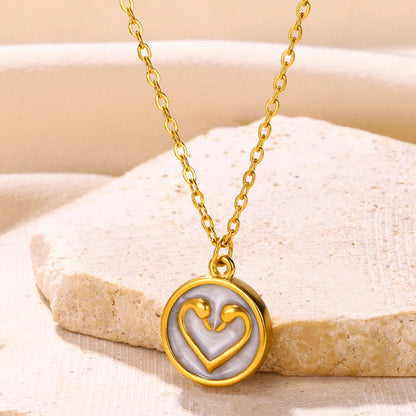 Stainless Steel Heart Necklace – 2025 Trend