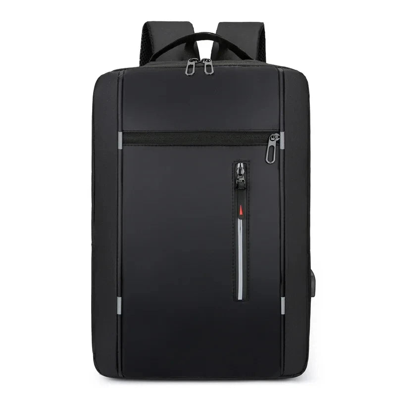 Men's Waterproof Oxford Laptop Backpack 15.6 Inch with USB Charging Port High Capacity Business Travel School Bag