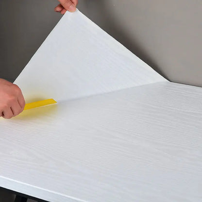 Modern Wood Stripe Home Wallpapers for Furnitures Wall Restore DIY Decorable Films PVC Self-adhesive Vinyl Wall Sticker in Rolls