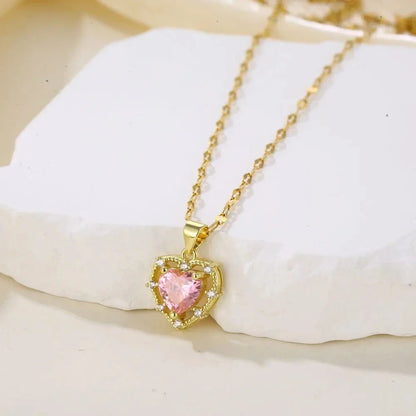 Women's Stainless Steel Double Layer Sunflower Necklace