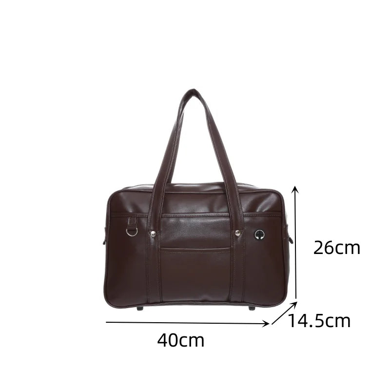 Trendy JK Style Japanese PU Leather Backpack – Cosplay & School Bag