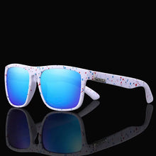 Vaghozz Brand Classic Sunglasses Men UV400 in square black frames