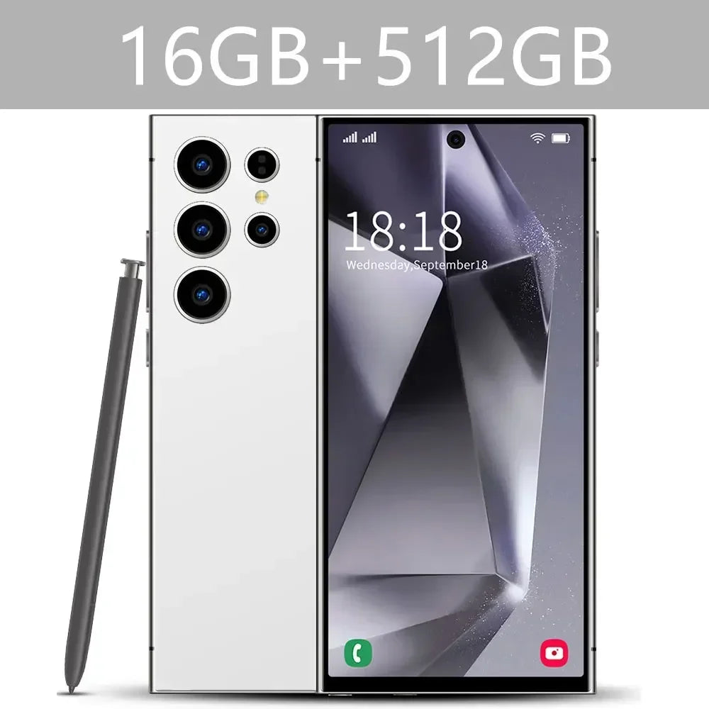 S24 Ultra Smart Mobile Phones Smartphone 5G Dual SIM Snapdragon 8 gen 3 Cell Phone 16G 1TB Android Global Version Cellphones
