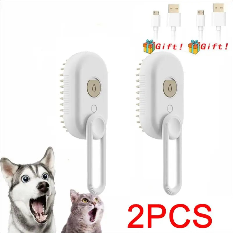 Cat Steam Brush Steamy Dog Brush 3 In 1 Electric Spray Cat Hair Brushes For Massage Pet Grooming Comb Hair Removal Combs Pet Products