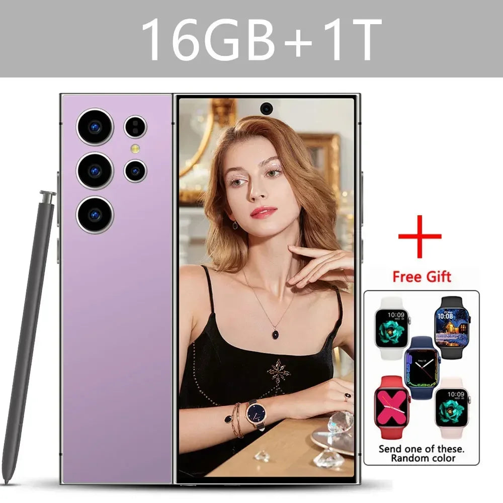 S24 Ultra Smart Mobile Phones Smartphone 5G Dual SIM Snapdragon 8 gen 3 Cell Phone 16G 1TB Android Global Version Cellphones