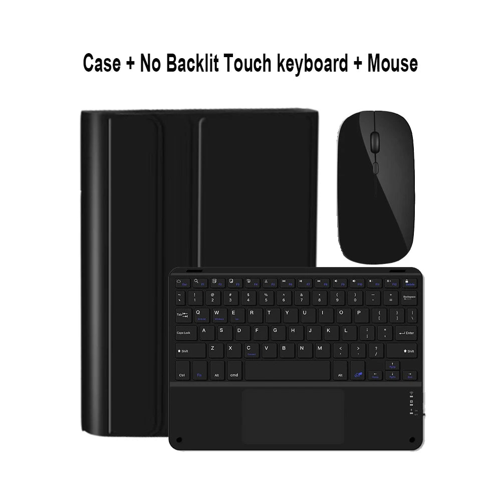 Magic Keyboard & Wireless Mouse Case for iPad & Tablet