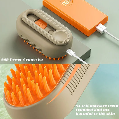 Cat Steam Brush Steamy Dog Brush 3 In 1 Electric Spray Cat Hair Brushes For Massage Pet Grooming Comb Hair Removal Combs Pet Products