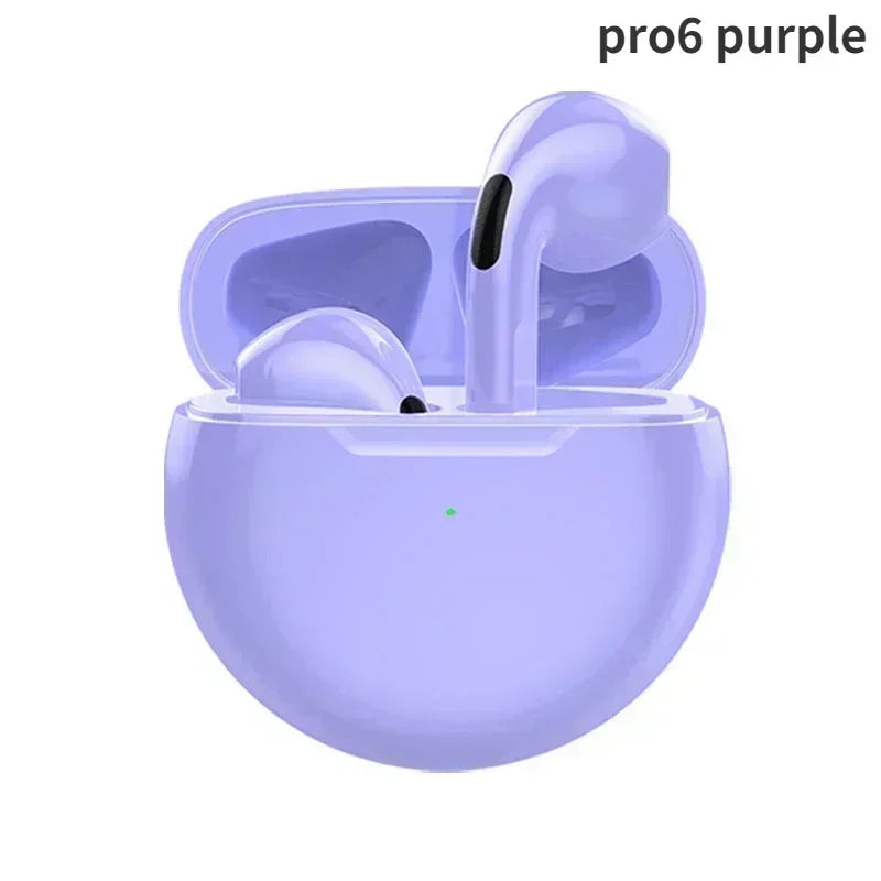 Air Pro 6 TWS Wireless Earbuds – Ultra-Lightweight Bluetooth 5.3 Headset with Mic & Charging Case