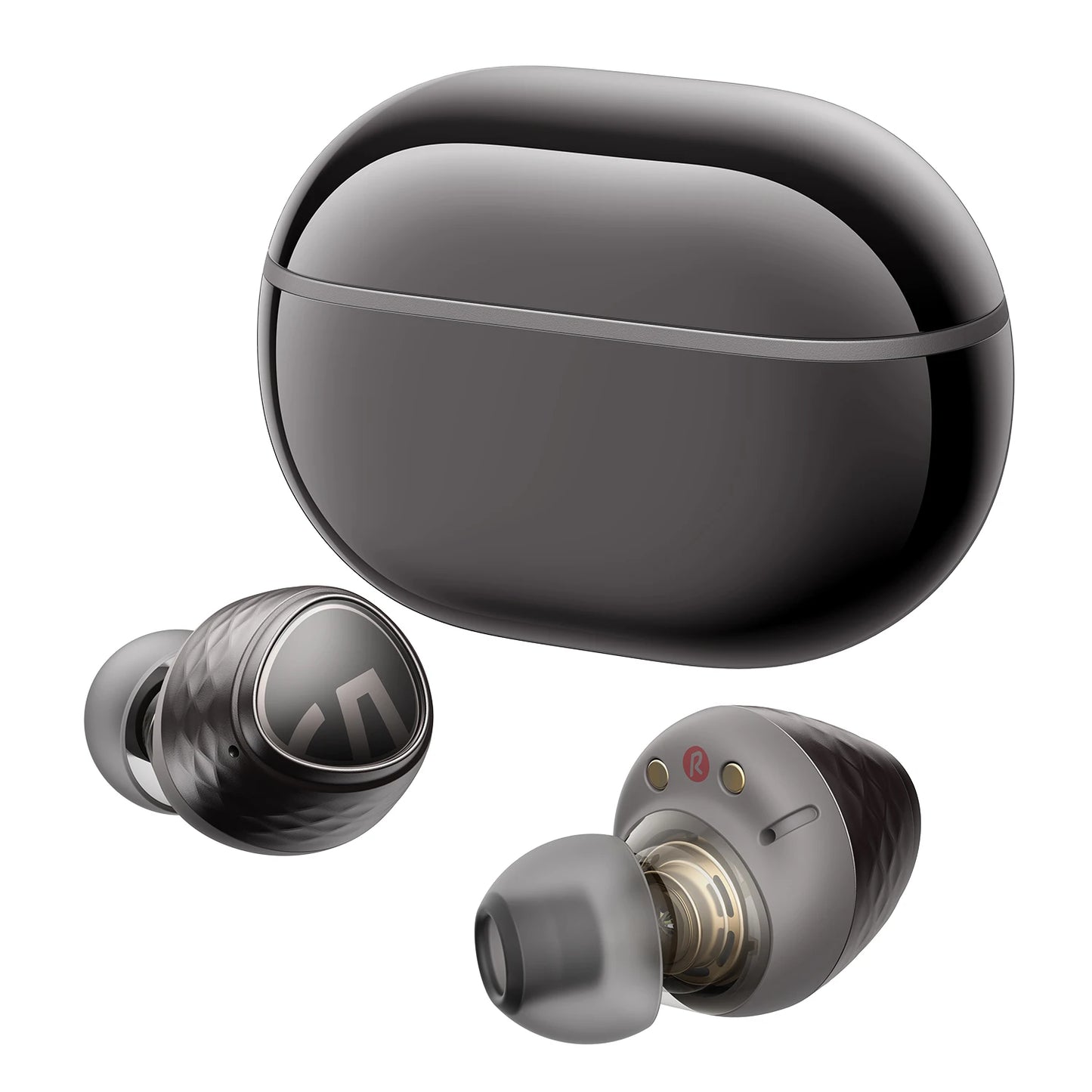 SoundPEATS Engine4 Hi-Res Bluetooth 5.3 Wireless Earbuds with LDAC, Coaxial Dual Dynamic Drivers for Stereo Sound, Total 43 Hrs