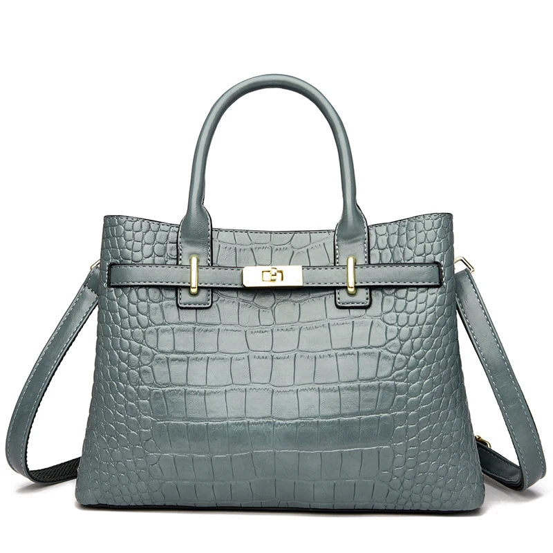 Women Leather 3 Layer Bag