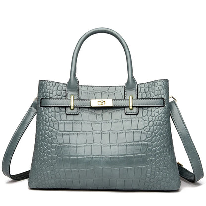 Women Leather 3 Layer Bag