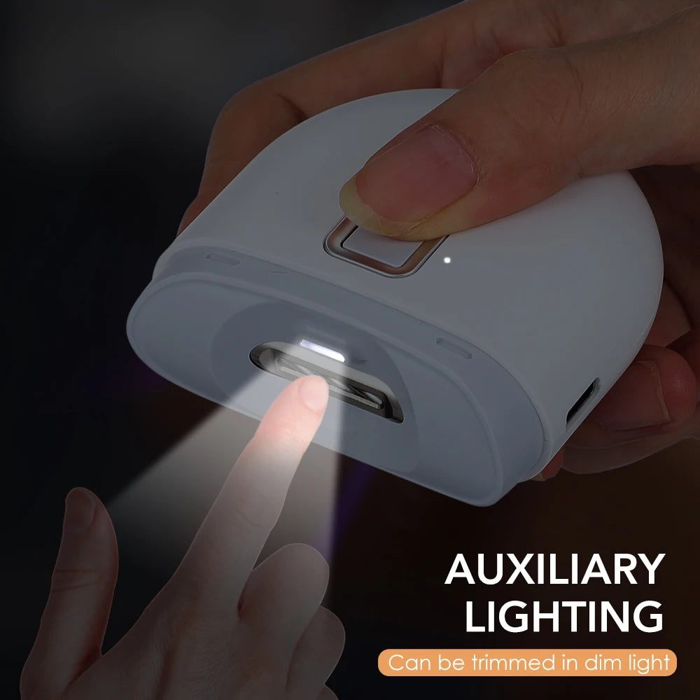 Automatic Electric Nail Clippers with Light for Baby Care