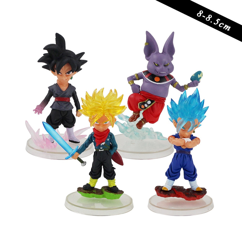Dragon Ball Z Super Saiyan Son Goku Son Gohan Vegeta Broly Piccolo Majin Buu Action Figure Set Anime Figurines Model Gifts Toys