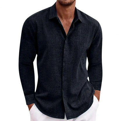 Claudio - Elegant Long-sleeved Men's Classic Style Shirt