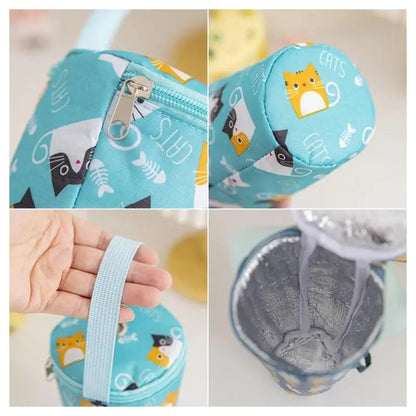 Water Bottle Tote Bag Universal Pouch Heat Preservation Insulated Cooler Bag Outdoor Traveling Camping Hiking Water Bottle Cove