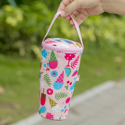 Water Bottle Tote Bag Universal Pouch Heat Preservation Insulated Cooler Bag Outdoor Traveling Camping Hiking Water Bottle Cove