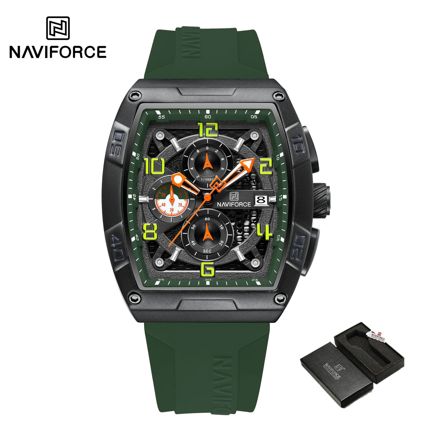 NAVIFORCE Men Quartz Multi-function Calendar Watches  Fashion Sport