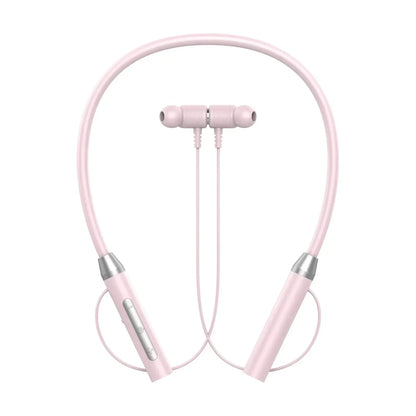 Magnetic Bluetooth Wireless Neckband Earphones with Mic - HiFi Sound