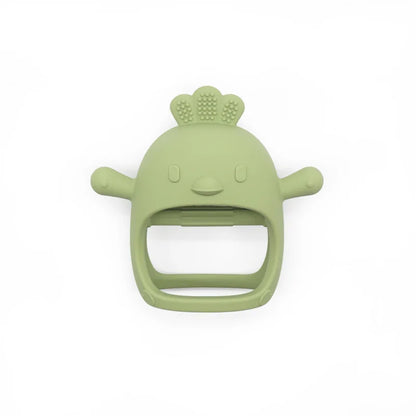 Cartoon Chick-Shaped Baby Silicone Teether Toy