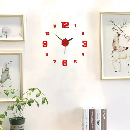 Frameless DIY Wall Clock 