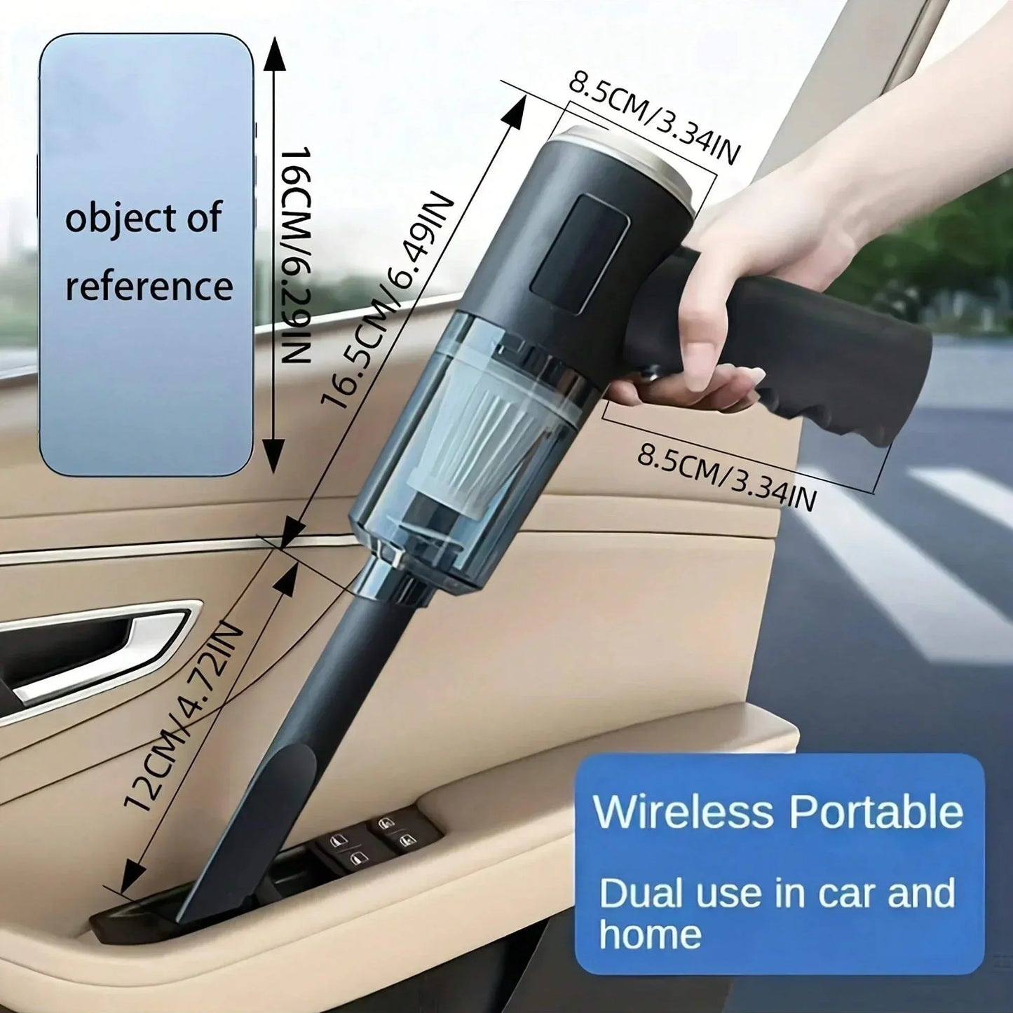 High Power 3-in-1 Suction & Blowing Vacuum Combination USB Rechargeable Household Vacuum Cleaner