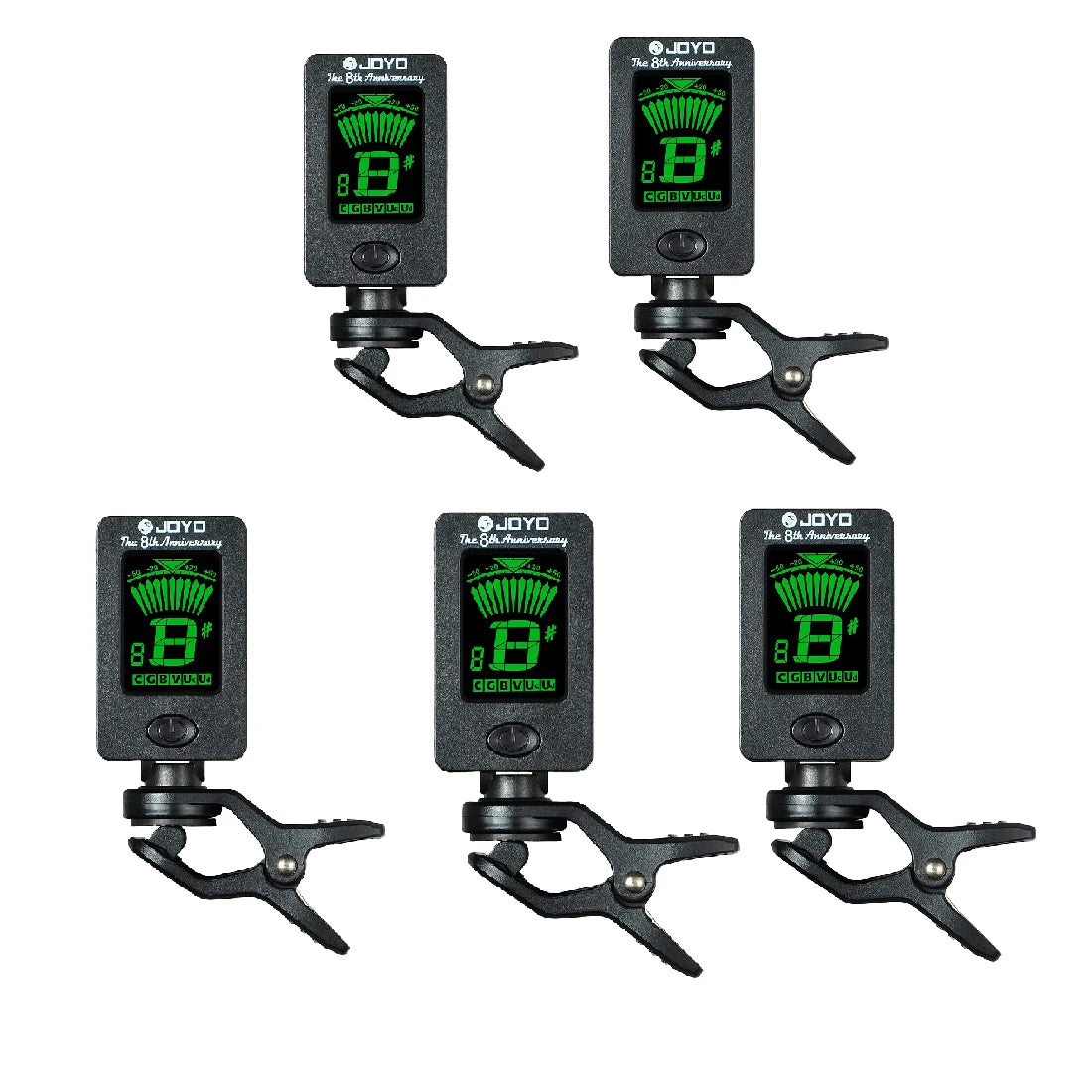JOYO JT-01 Guitar Tuner Clip-on Chromatic Digital Tuner  Frequency LCD Tuner for Acoustic Guitar Accessory Ukulele Violin