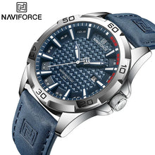 Men's Quartz Leather Strap Waterproof Calendar Clock Watch