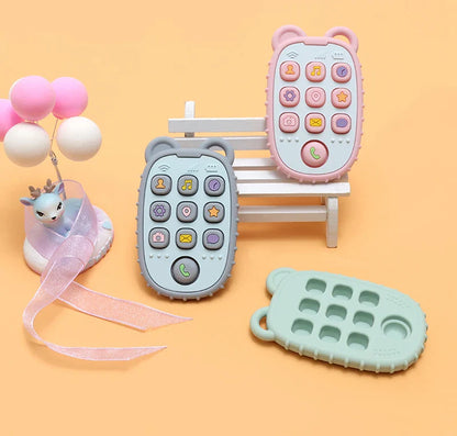 Chewable Baby Phone Toy – Soft Teether & Learning Fun for Infants