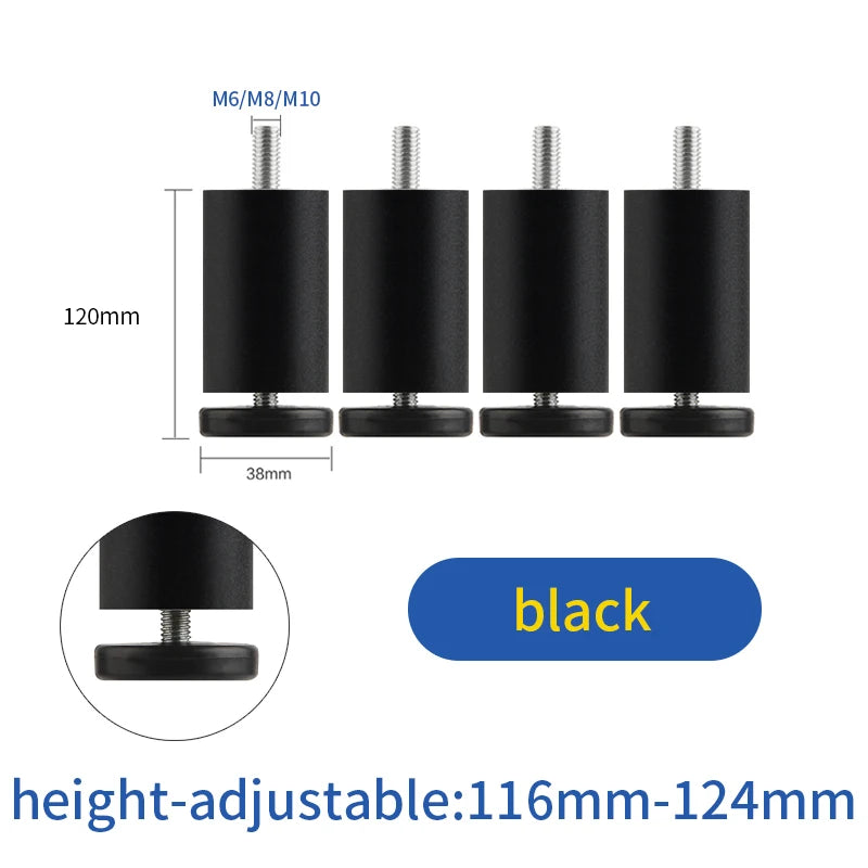 furniture height adjustment foot cabinet support feet  M8 M6 M10 leveling sofa feet  table feet fridge legs for washing machine