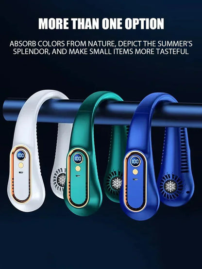 Mini Bladeless Neck Fan – Cool Wind Blows All Over the Body