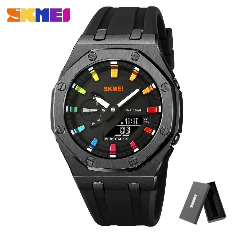 New Arrival 40mm Japan TMI VH88 Movt Sapphire Crystal Calendar 24 Hours 100M Waterproof Quartz Wristwatches for Men