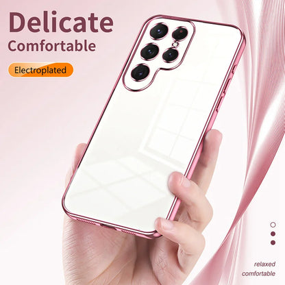 Soft Silicone Shockproof Glitter Electroplated Phone Case For Samsung Galaxy