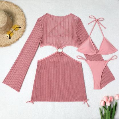Women's Sexy 3-Piece Bikini Set – Beach Swimwear