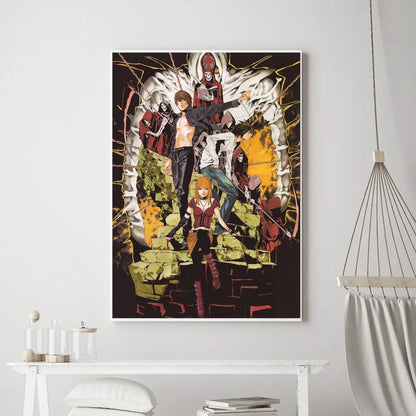 Hot Anime Death Note Poster Prints Poster Wall Painting Bedroom Living Room Wall Bar Restaurant Sticker Small