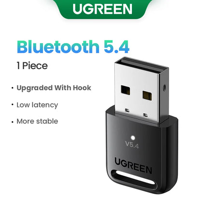 UGREEN Bluetooth USB Adapter for Wireless PC Audio, Speakers, Mouse