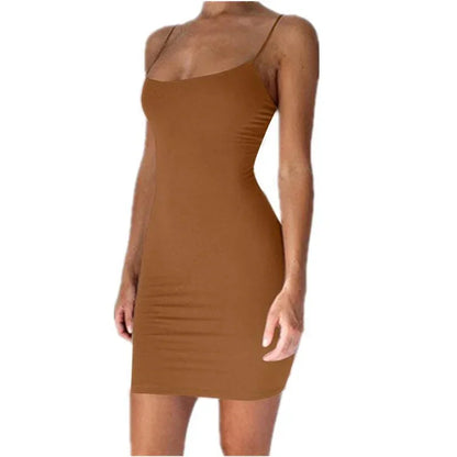 Breezy Summer Spaghetti Strap Mini Dress