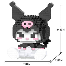 Sanrio Anime Hello Kitty My Melody Cinnamoroll Pompompurin Kuromi Friends Building Blocks Bricks Girl Children Kid Toy Gift Set