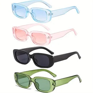 Trendy Small Square Sunglasses for Women and Men, UV400 Protection