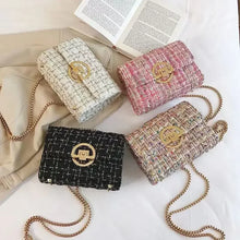 JBTP New Woven Tweed Bag Women's  Luxury Designer Handbag High Quality Brand Purse for Ladies