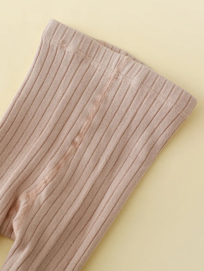 4 Pairs Solid Tights for Toddler Girls
