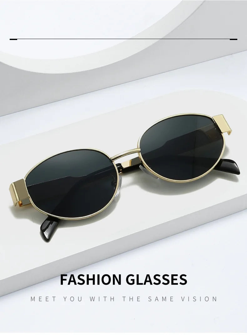 Trendy Oval Sunglasses