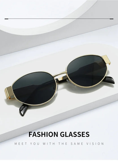 Trendy Oval Sunglasses