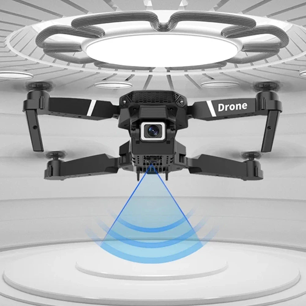 E88 Foldable RC Drone – 4K Wide-Angle HD Camera 1080P WiFi FPV Height Hold Quadrotor Helicopter