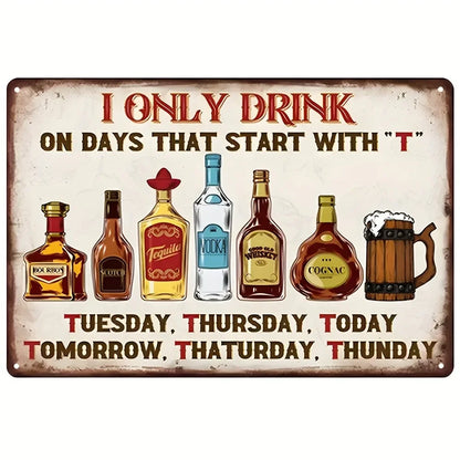 Vintage Metal Tin Poster BBQ Beer Bar Retro Metal Tin Signs Posters Plate Wall Decor for Bar Restaurant Cafe Clubs Retro Plaque