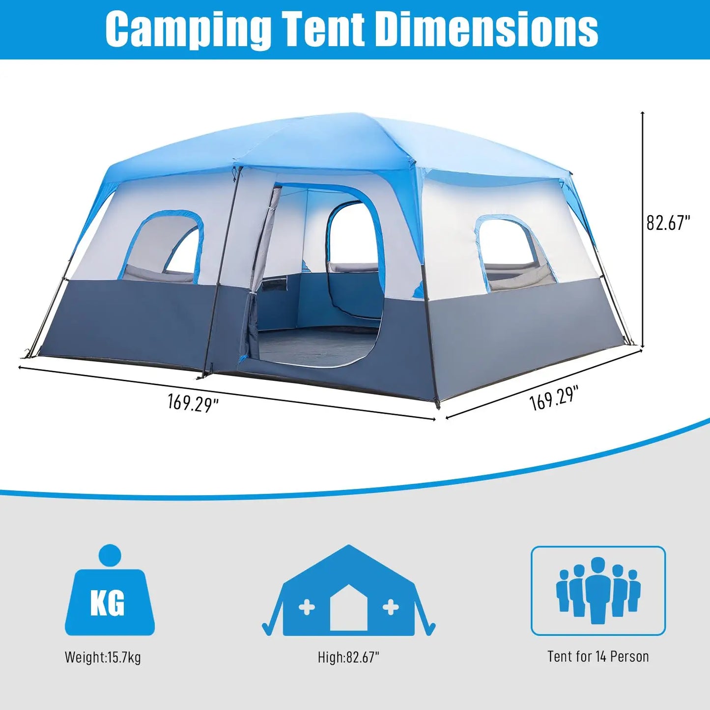14-Person Camping Tent