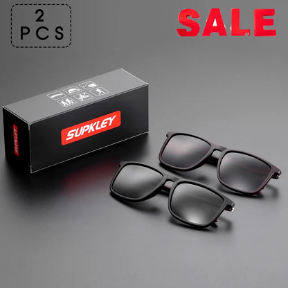 Men’s Polarized Sports Sunglasses, Lightweight Square UV400