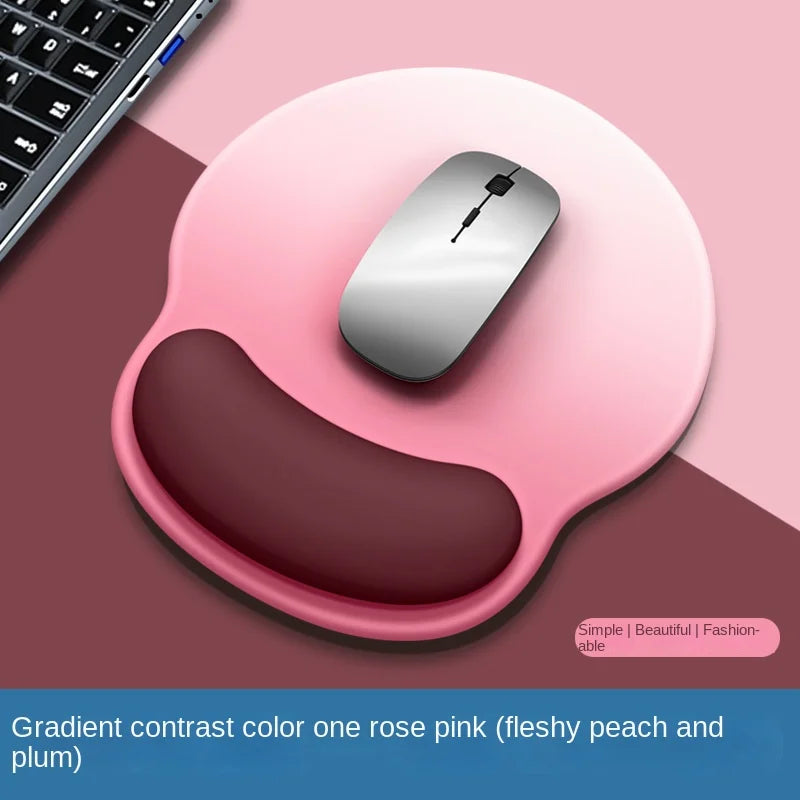 Gradient Mouse Pad with Logo - Female Wrist Support Silicone Pad